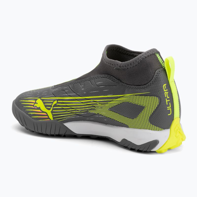 Încălțăminte de fotbal pentru copii  PUMA Ultra 5 Match+ LL TT + Mid Jr matte aged silver/yellow alert/puma aged silver 3