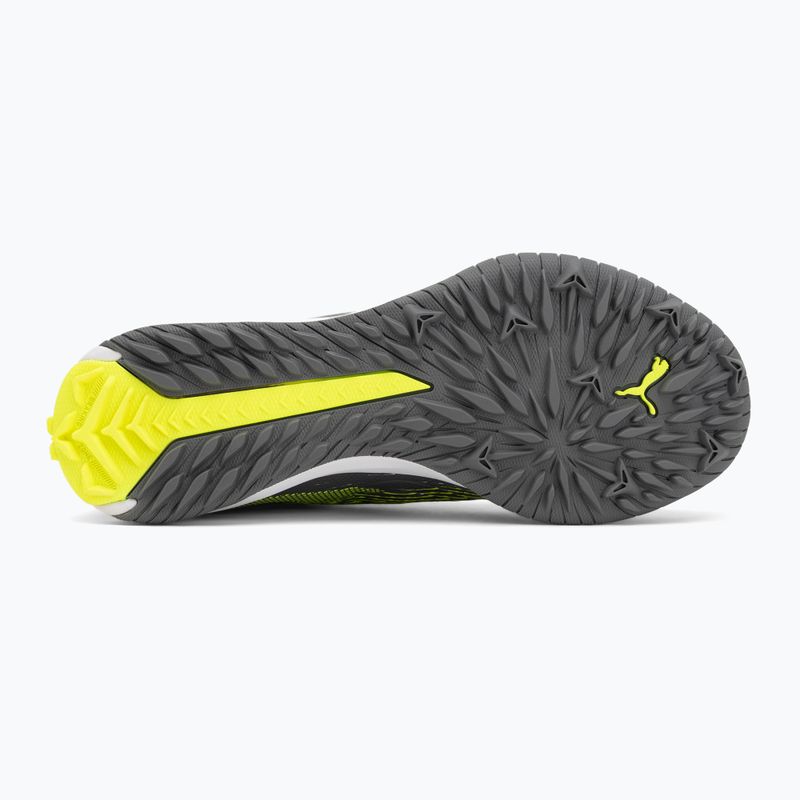 Încălțăminte de fotbal pentru copii  PUMA Ultra 5 Match+ LL TT + Mid Jr matte aged silver/yellow alert/puma aged silver 4