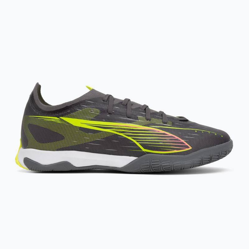 Încălțăminte de fotbal pentru bărbați PUMA Ultra 5 Match It matte aged silver/yellow alert/puma aged silver 2