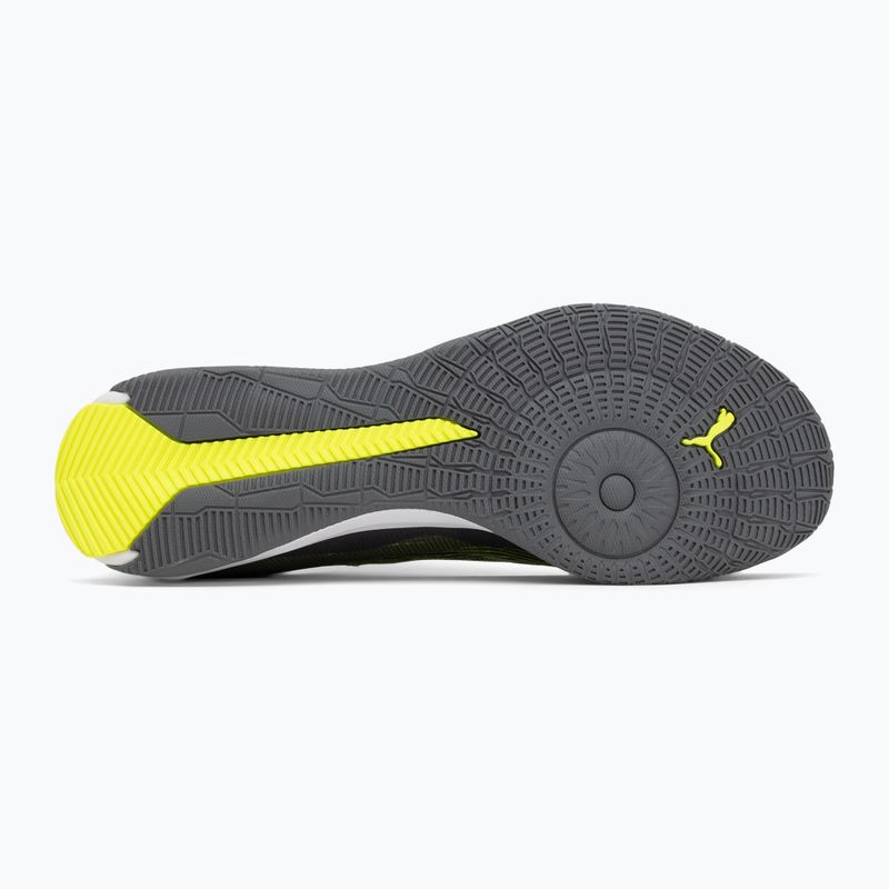 Încălțăminte de fotbal pentru bărbați PUMA Ultra 5 Match It matte aged silver/yellow alert/puma aged silver 4