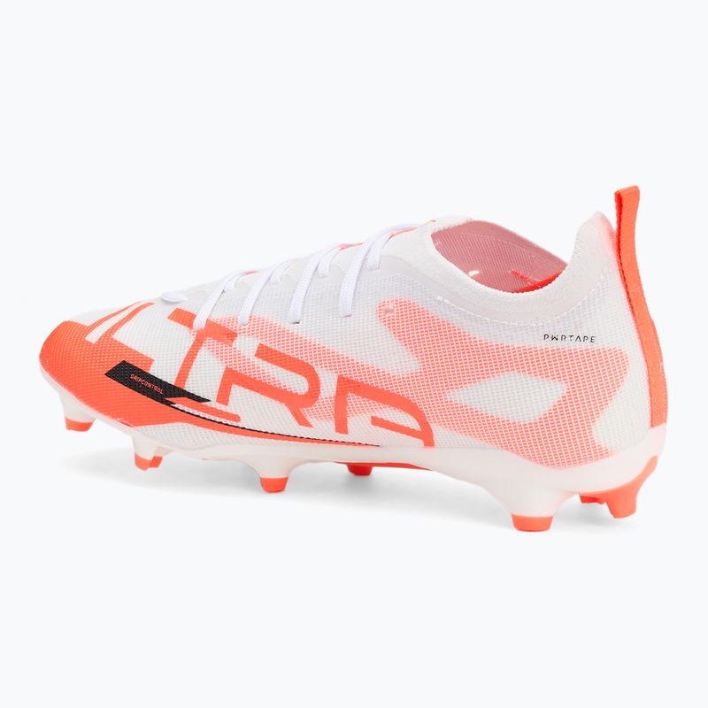 Încălțăminte de fotbal pentru copii PUMA Ultra 5 Pro FG/AG Jr puma white/puma black/glowing red 3