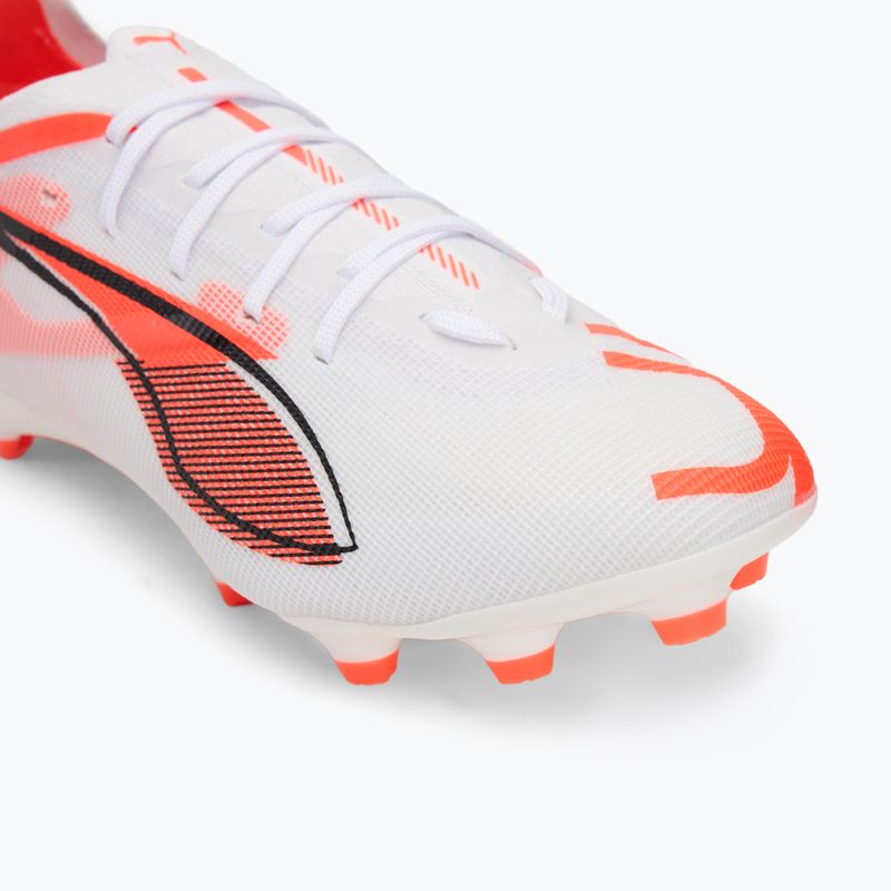 Încălțăminte de fotbal pentru copii PUMA Ultra 5 Pro FG/AG Jr puma white/puma black/glowing red 7