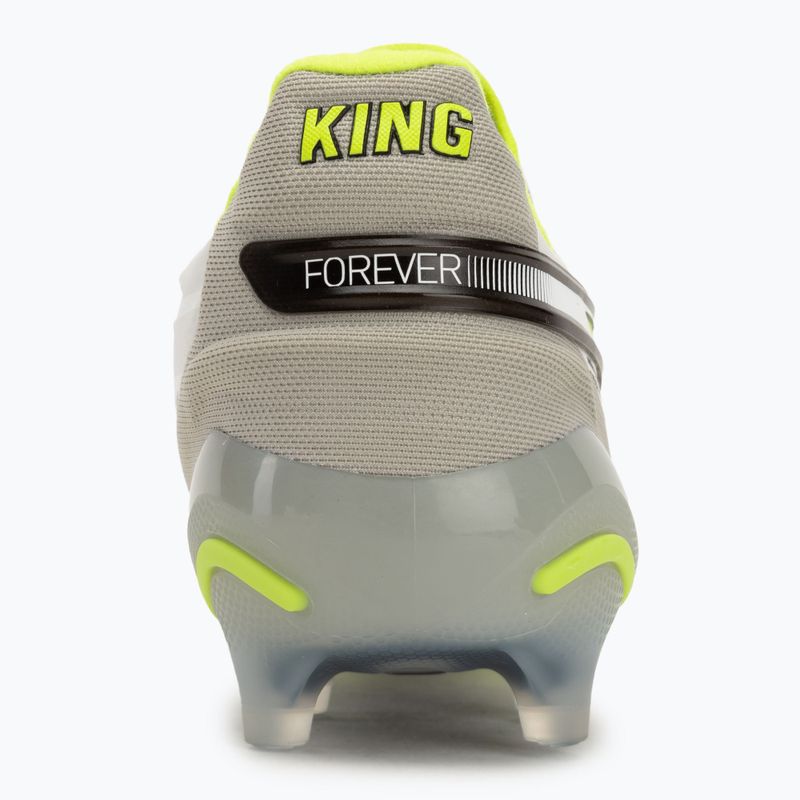 Încălțăminte de fotbal pentru bărbați  PUMA King Ultimate Forever FG/AG feather gray/electric lime/puma white/flat light gray 6