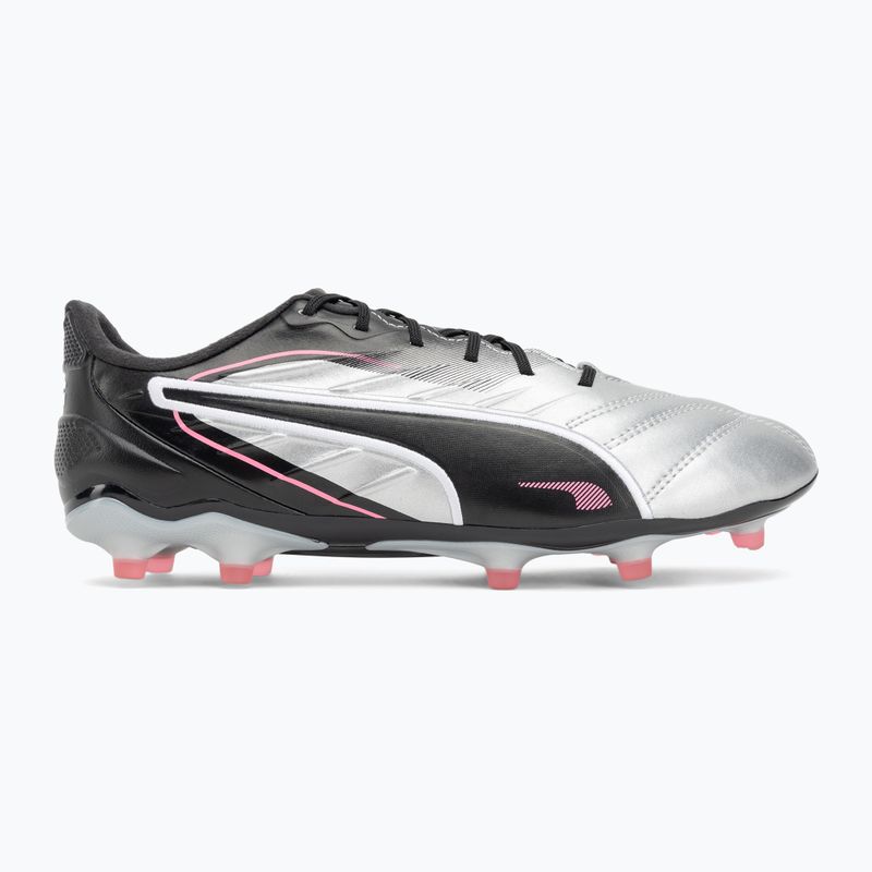 Încălțăminte de fotbal pentru bărbați PUMA King Pro FG/AG puma silver/puma black/sun struck/puma white 2