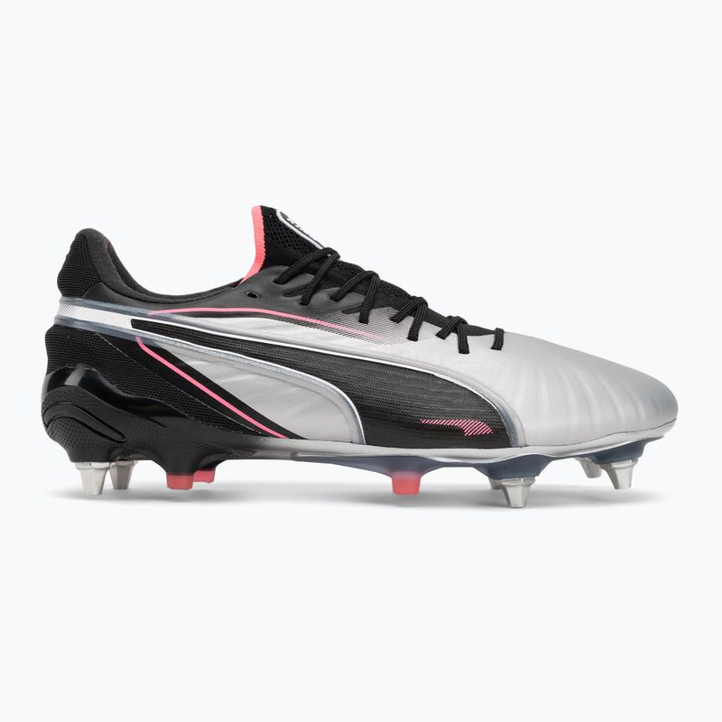 Încălțăminte de fotbal pentru bărbați  PUMA King Ultimate MxSG puma silver/puma black/sun struck/puma white 2