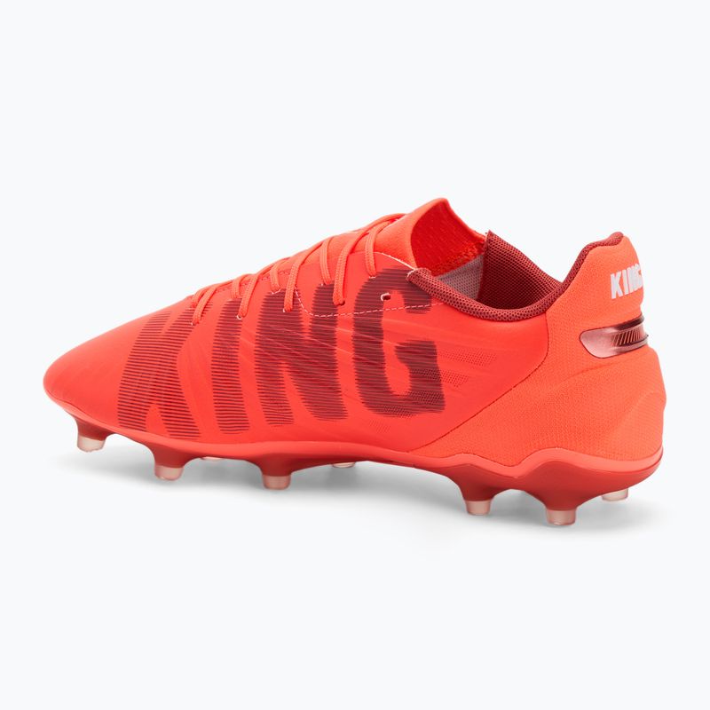 Încălțăminte de fotbal pentru bărbați PUMA King Match FG/AG glowing red/puma white/red fire 3