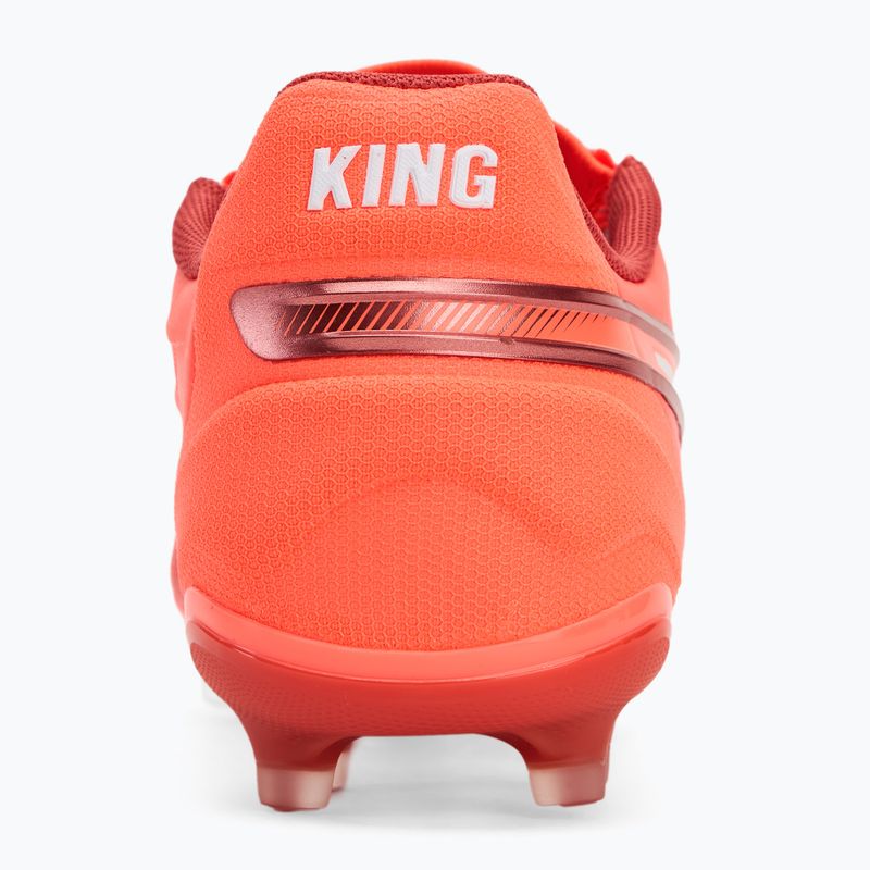 Încălțăminte de fotbal pentru bărbați PUMA King Match FG/AG glowing red/puma white/red fire 6