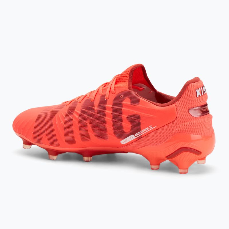 Încălțăminte de fotbal pentru bărbați PUMA King Ultimate FG/AG glowing red/puma white/red fire 3