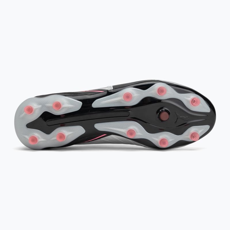 Încălțăminte de fotbal pentru bărbați PUMA King Match FG/AG puma silver/puma black/sun struck/puma white 4