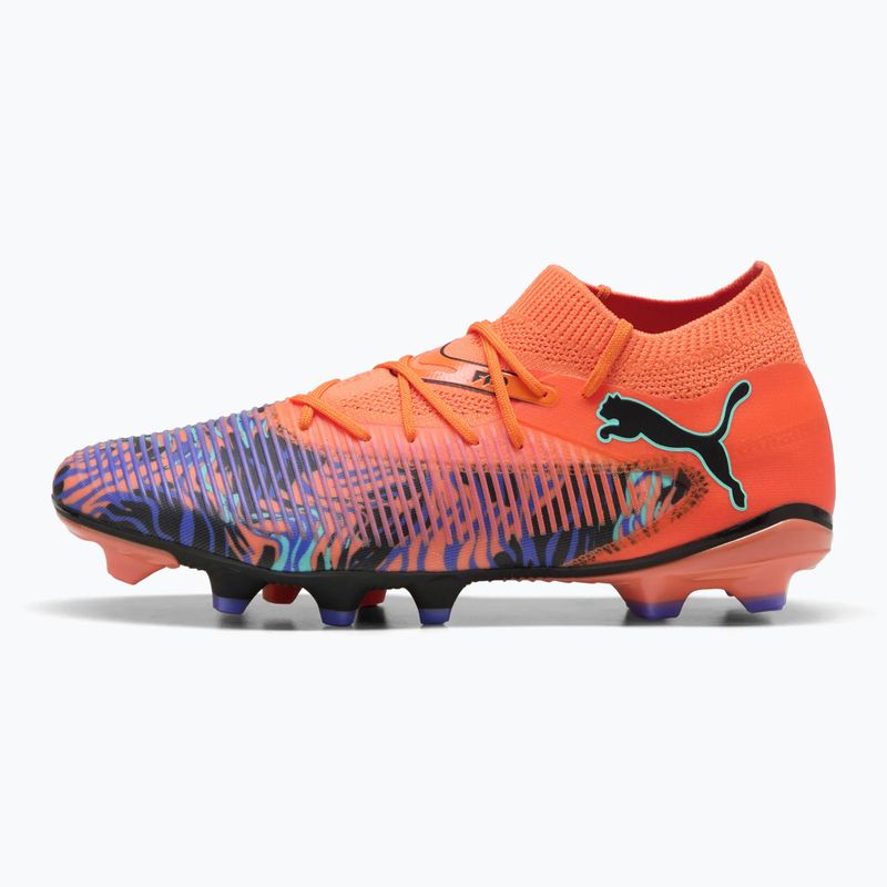 Încălțăminte de fotbal pentru bărbați PUMA Future 8 Match Creativity FG/AG orange poppy/black/dark amethyst/electric peppermint 8