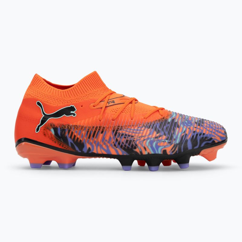 Încălțăminte de fotbal pentru bărbați PUMA Future 8 Match Creativity FG/AG orange poppy/black/dark amethyst/electric peppermint 2