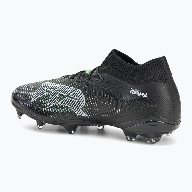 Încălțăminte de fotbal pentru bărbați PUMA Future 8 Match FG/AG puma black/cool light gray/fluo green 3