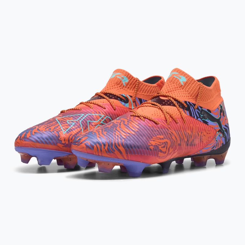 Încălțăminte de fotbal pentru bărbați  PUMA Future 8 Ultimate Creativity FG orange poppy/dark amethyst/electric peppermint/black 9