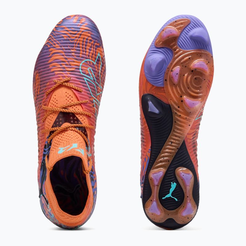 Încălțăminte de fotbal pentru bărbați  PUMA Future 8 Ultimate Creativity FG orange poppy/dark amethyst/electric peppermint/black 10