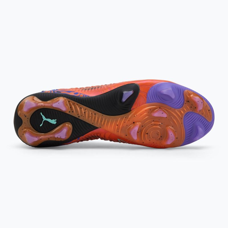 Încălțăminte de fotbal pentru bărbați  PUMA Future 8 Ultimate Creativity FG orange poppy/dark amethyst/electric peppermint/black 4