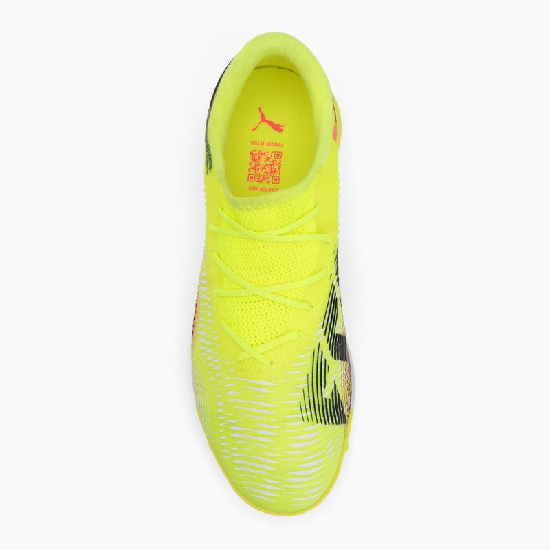 Încălțăminte de fotbal pentru bărbați PUMA Future 8 Match Low TT yellow alert/ puma black/ sun struck 5