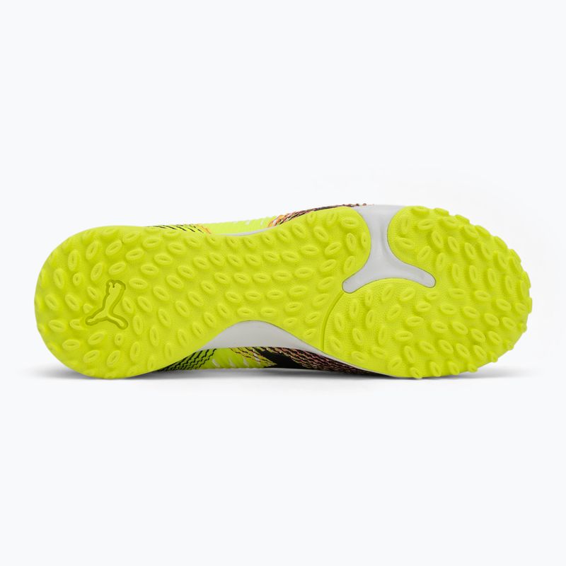 Încălțăminte de fotbal pentru copii PUMA Future 8 Match TT + Mid yellow alert/ puma black/ sun struck 4