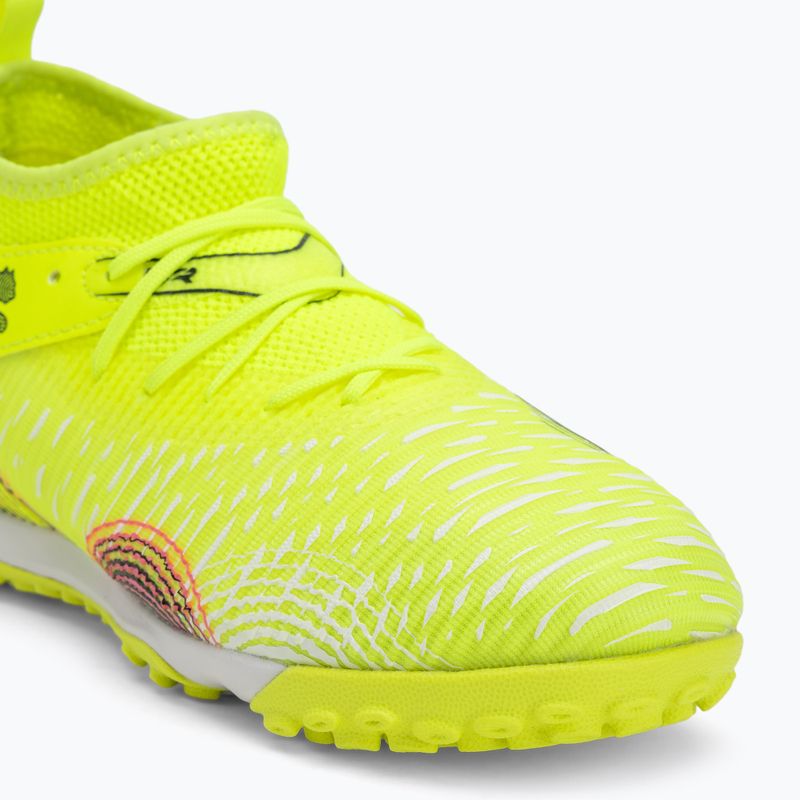 Încălțăminte de fotbal pentru copii PUMA Future 8 Match TT + Mid yellow alert/ puma black/ sun struck 7