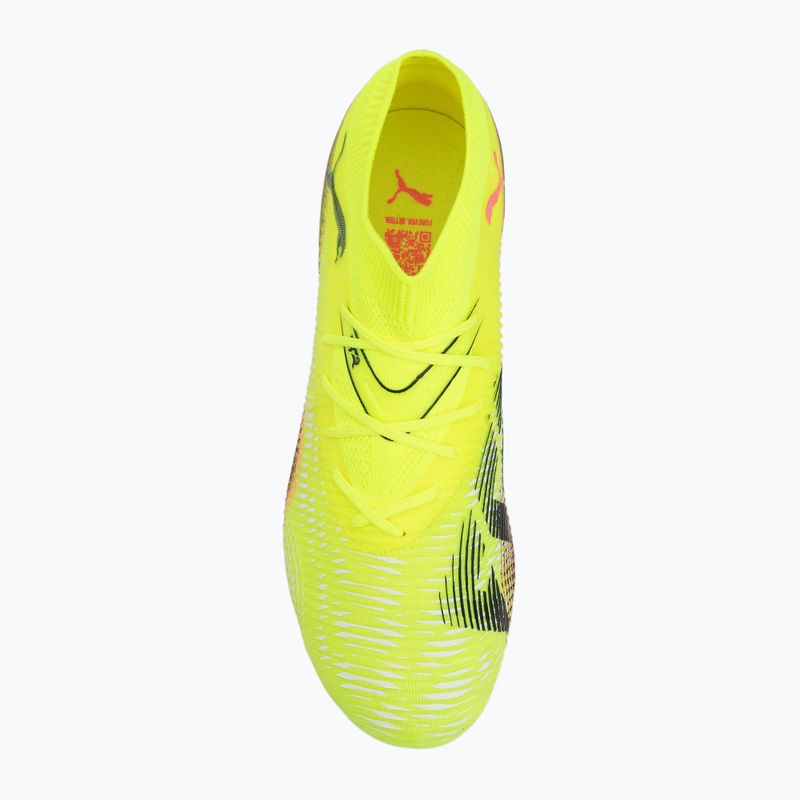 Încălțăminte de fotbal pentru bărbați PUMA Future 8 Match FG/AG yellow alert/puma black/sun struck 5