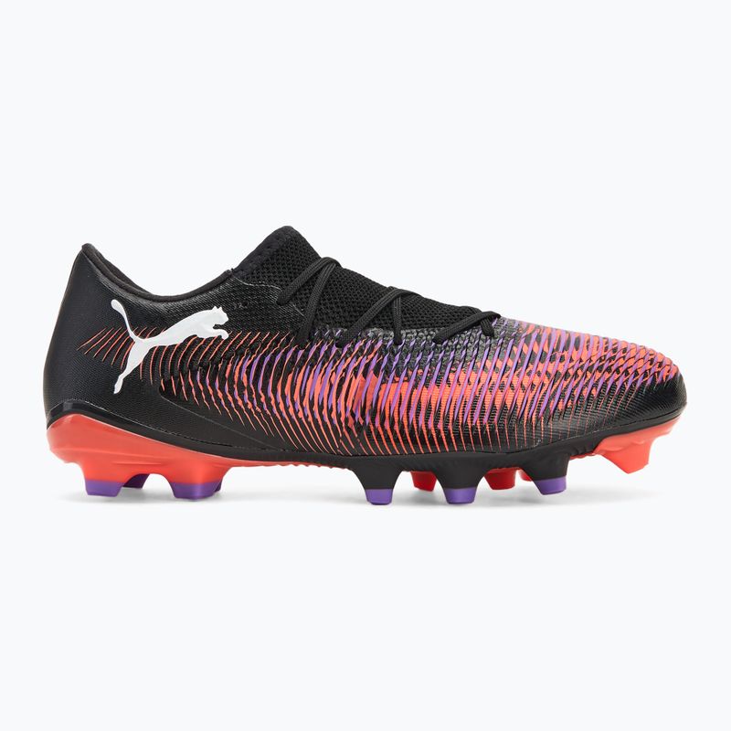 Încălțăminte de fotbal pentru bărbați PUMA Future 8 Match Low FG/AG puma black/ puma white/ glowing red 2