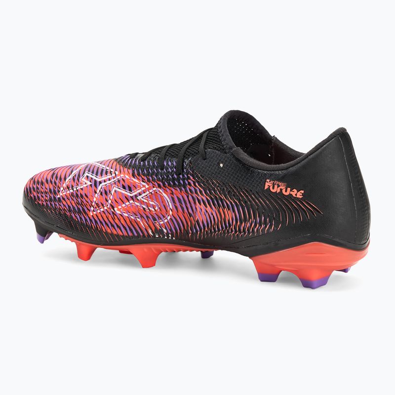 Încălțăminte de fotbal pentru bărbați PUMA Future 8 Match Low FG/AG puma black/ puma white/ glowing red 3