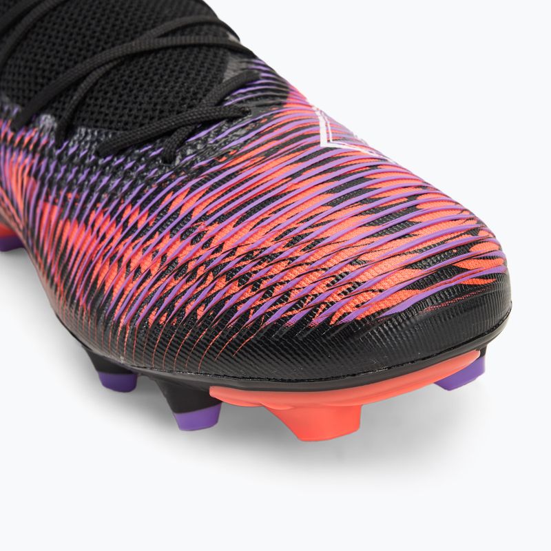 Încălțăminte de fotbal pentru bărbați PUMA Future 8 Match Low FG/AG puma black/ puma white/ glowing red 7