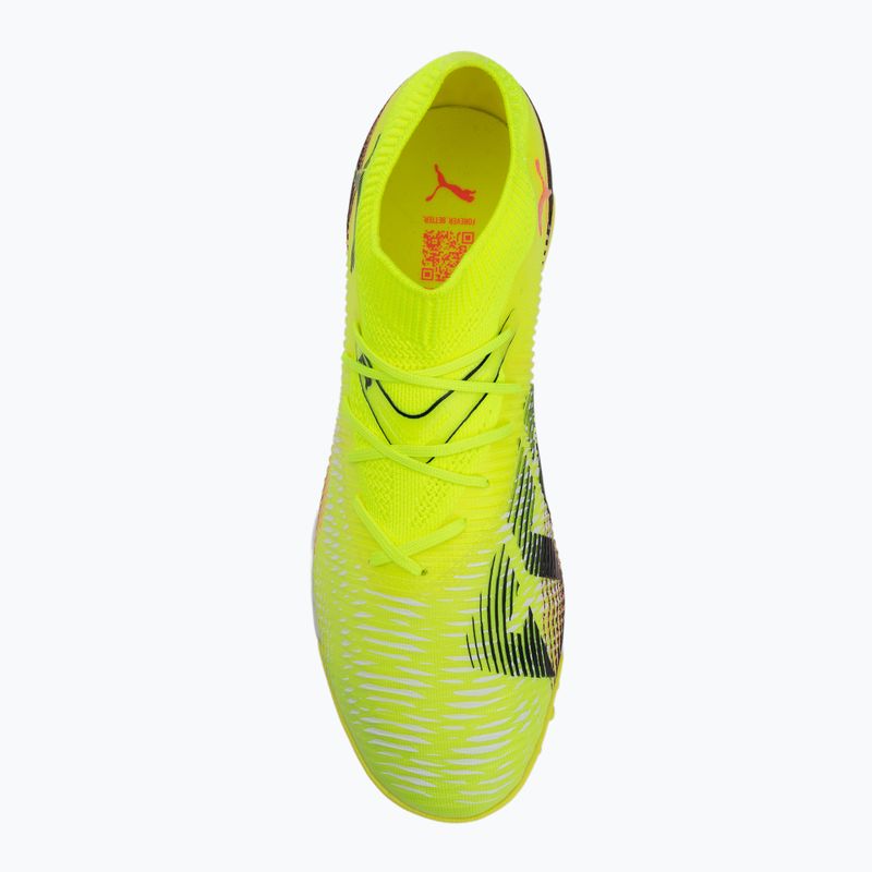 Încălțăminte de fotbal pentru bărbați PUMA Future 8 Match TT yellow alert/ puma black/ sun struck 5