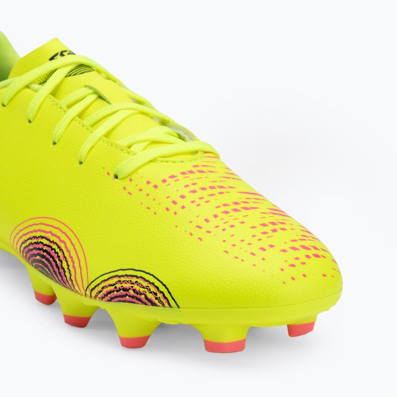Încălțăminte de fotbal pentru copii PUMA Future 8 Play FG/AG Jr yellow alert/puma black/sun struck 7