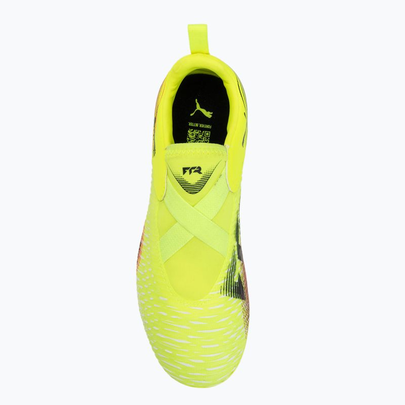 Încălțăminte de fotbal pentru copii PUMA Future 8 Match LL FG/AG yellow alert/ puma black/ sun struck 5
