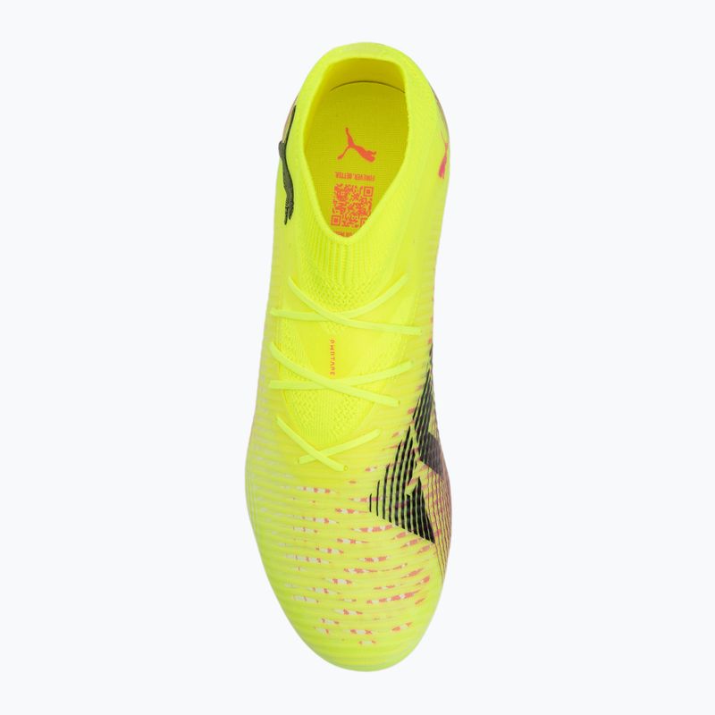 Încălțăminte de fotbal pentru bărbați PUMA Future 8 Pro FG/AG yellow alert/puma black/sun struck 5