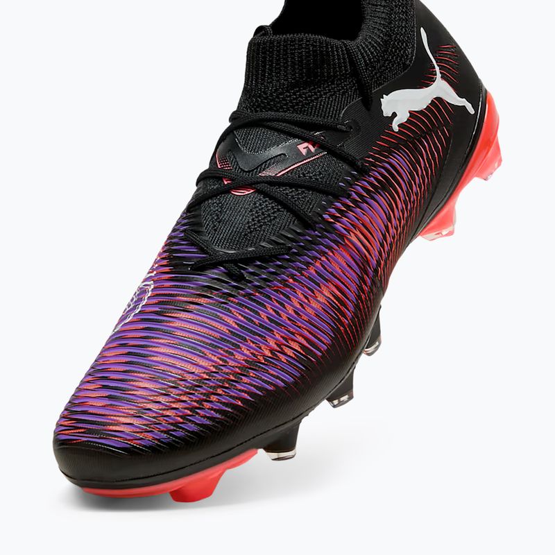 Încălțăminte de fotbal pentru bărbați PUMA Future 8 Match FG/AG puma black/puma white/glowing red 3