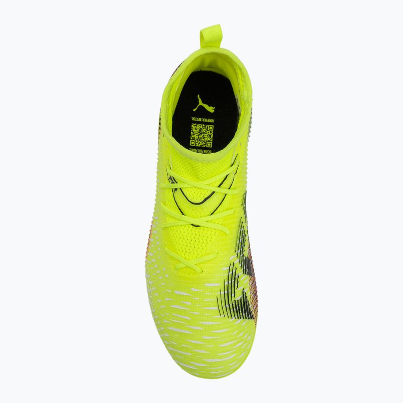 Încălțăminte de fotbal pentru copii PUMA Future 8 Match FG/AG Jr yellow alert/puma black/sun struck 5