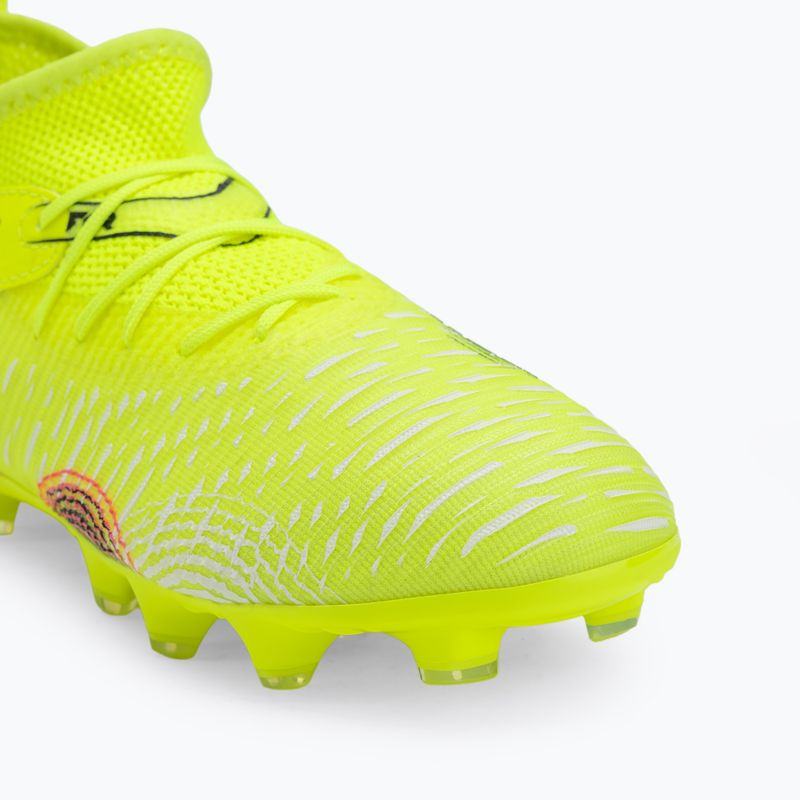Încălțăminte de fotbal pentru copii PUMA Future 8 Match FG/AG Jr yellow alert/puma black/sun struck 7