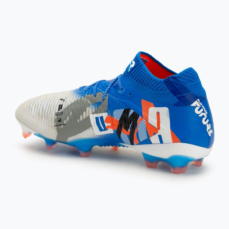Încălțăminte de fotbal pentru bărbați  PUMA Future 8 Ultimate Forever FG white/ultra blue/feather gray/puma black/glowing red 3