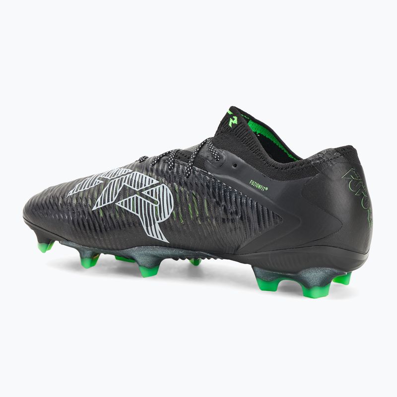 Încălțăminte de fotbal pentru bărbați PUMA Future 8 Ultimate Low FG puma black/cool light gray/fluo green 3