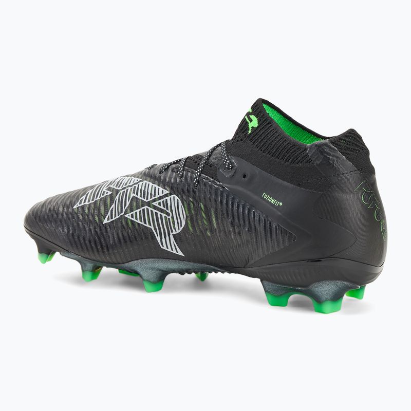 Încălțăminte de fotbal pentru bărbați PUMA Future 8 Ultimate FG puma black/cool light gray/fluo green 3
