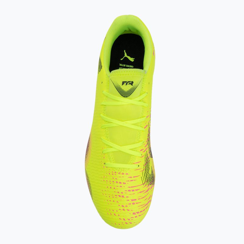 Încălțăminte de fotbal pentru bărbați PUMA Future 8 Play FG/AG yellow alert/ puma black/ sun struck 5
