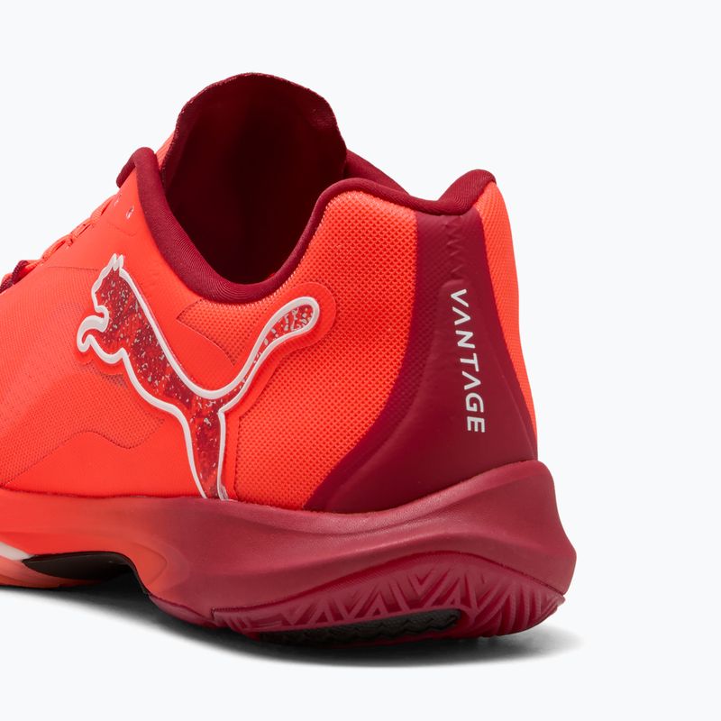 Încălțăminte de handbal PUMA Vantage Nitro glowing red / puma white / dark crimson / puma black 11