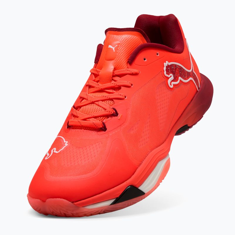 Încălțăminte de handbal PUMA Vantage Nitro glowing red / puma white / dark crimson / puma black 13