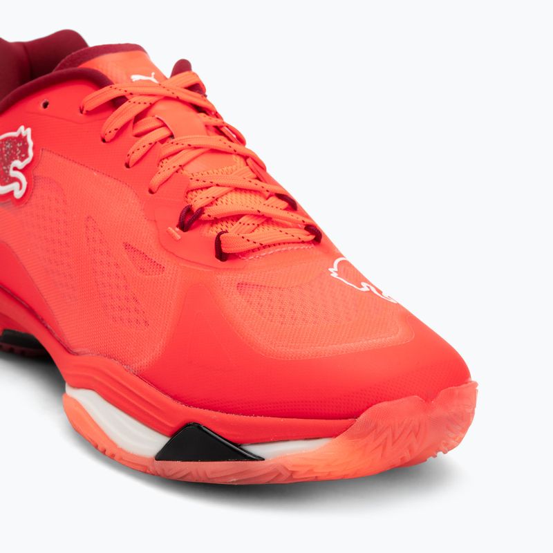 Încălțăminte de handbal PUMA Vantage Nitro glowing red / puma white / dark crimson / puma black 7