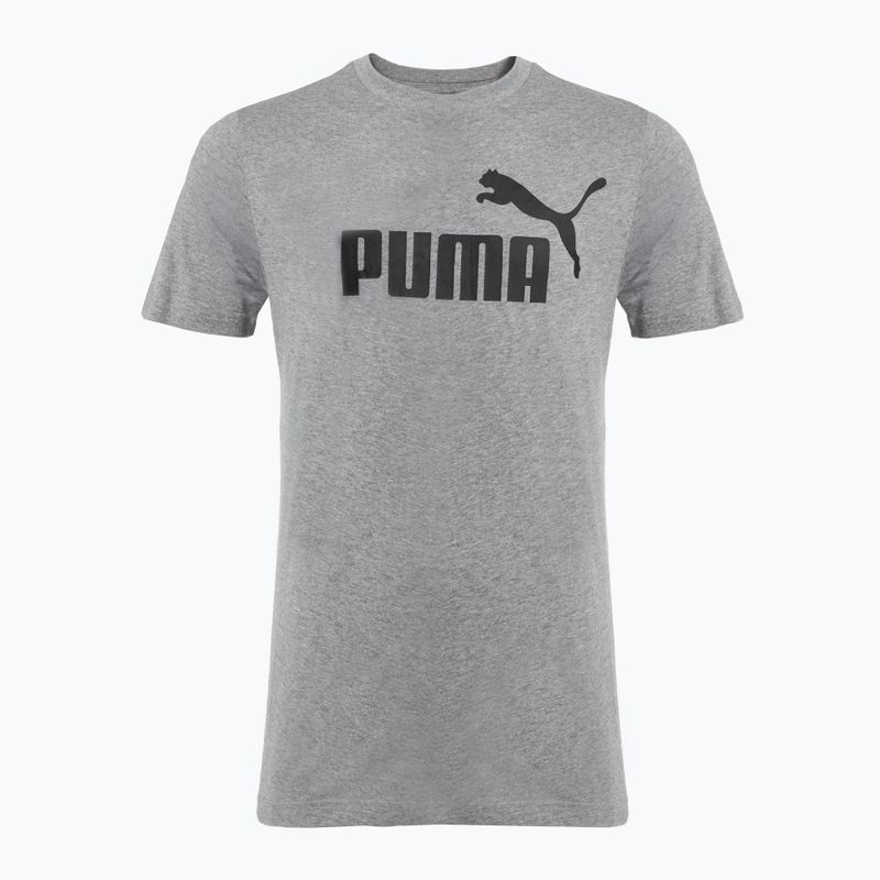 Tricou pentru bărbați PUMA ESS No. 1 Logo Tee medium gray heather