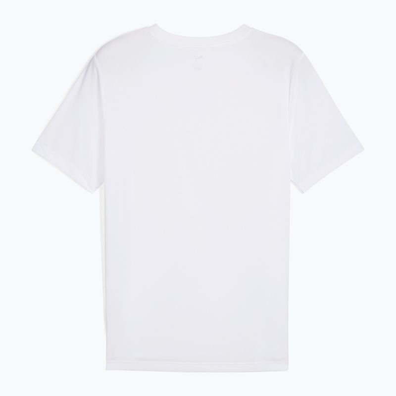 Tricou pentru bărbați  PUMA ESS Small Logo Poly Tee puma white 2
