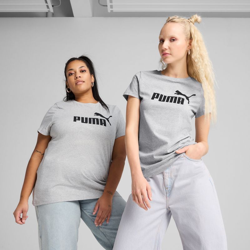 Tricou pentru femei PUMA ESS No. 1 Logo Tee Light Gray Heather 3