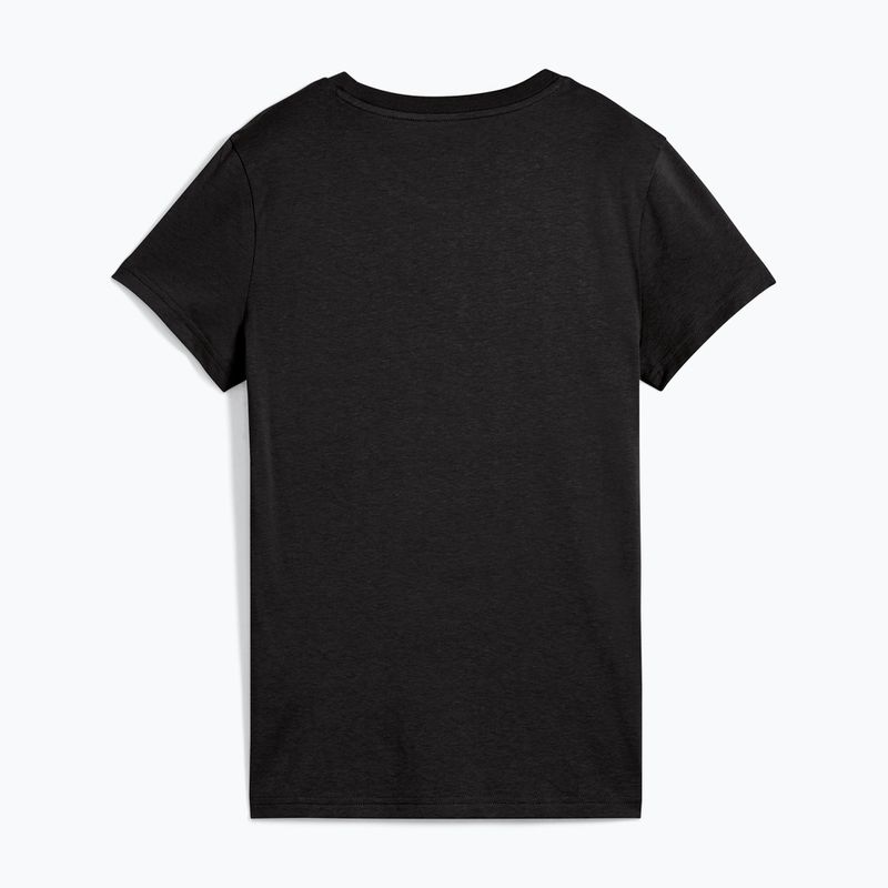 Tricou pentru femei PUMA ESS Metallic No. 1 Logo Tee puma black/metallic gold 2