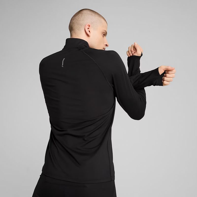 Bluză de alergare pentru bărbați  PUMA Run Velocity Cloudspun 1/4 Zip puma black 5