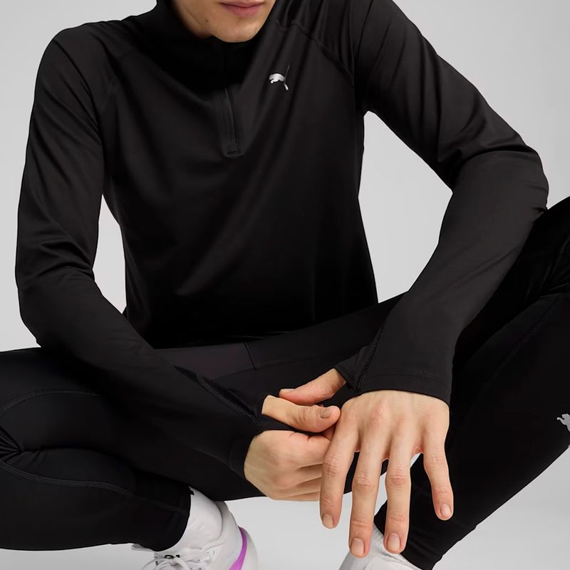 Bluză de alergare pentru bărbați  PUMA Run Velocity Cloudspun 1/4 Zip puma black 6