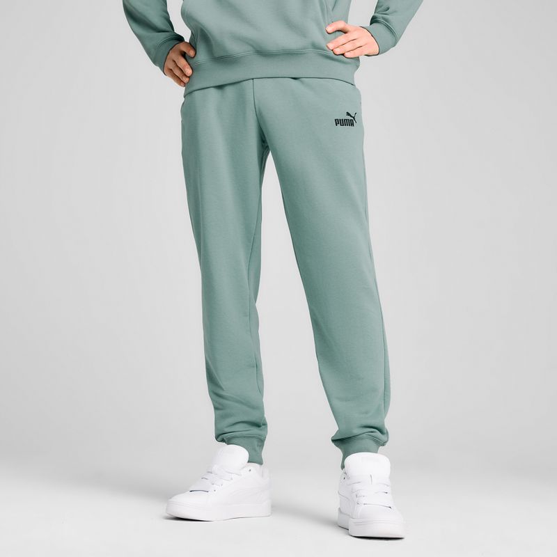 Pantaloni pentru bărbați PUMA ESS No. 1 Logo Sweatpants TR CL green moon 4