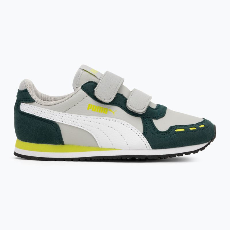 Încălțăminte pentru juniori PUMA Cabana Racer SL 20 V PS coollightgray/pumawhite/darkmyrtle/limesmash 2