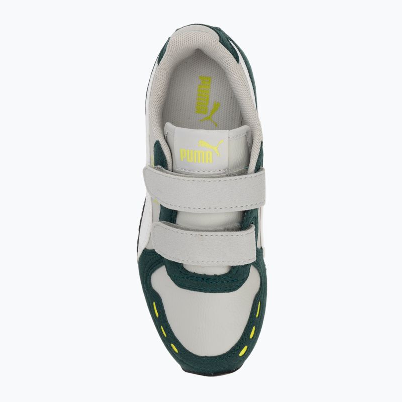 Încălțăminte pentru juniori PUMA Cabana Racer SL 20 V PS coollightgray/pumawhite/darkmyrtle/limesmash 5