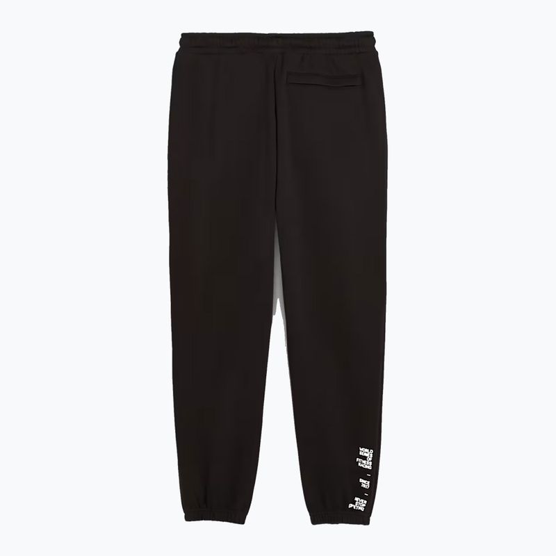 Pantaloni bărbați PUMA x HYROX Fleece negri 5